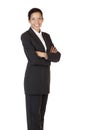 Self confident business woman smiles happy Royalty Free Stock Photo