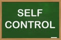 Self Control, Motivational Words Quotes Concept