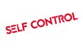 Self Control rubber stamp