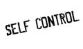 Self Control rubber stamp