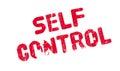 Self Control rubber stamp