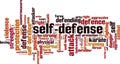 Self-defence word cloud