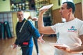 SELF DEFENSE SEMINAR: Kapap instructor Avi Nardia demonstrates b Royalty Free Stock Photo