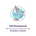 Self development concept icon Royalty Free Stock Photo