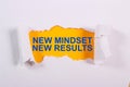 Self Development Motivational Words Quotes Concept, New Mindset Result Royalty Free Stock Photo