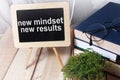 Self Development Motivational Words Quotes Concept, New Mindset Result