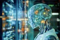 Agentic AI intelligent robot futuristic work environment problem solving