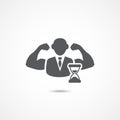 Self Discipline Icon Royalty Free Stock Photo