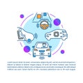 Self-driving car article page vector template. Driverless auto. Robotic vehicle feature brochure, magazine, booklet Royalty Free Stock Photo