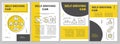 Self-driving car brochure template layout. Driverless vehicle. Flyer, booklet, leaflet print design with linear