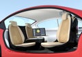 Self-driving car interior concept