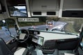 Self driving electric truck on a road Royalty Free Stock Photo