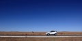 Self driving travel in the wide grassland of Inner Mongolia Royalty Free Stock Photo