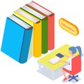 Self education, girl reading book, study and gain new knowledge. Student sitting in library