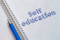 Self education concept