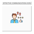 Self efficacy color icon