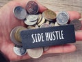 Self income and economic stability concept. Royalty Free Stock Photo