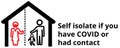 Self isolated family member. Vector icon