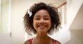 Young mixed race girl smiling to camera Royalty Free Stock Photo