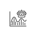 Self learning Bot line icon