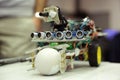 Self-made robot by student