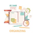 Self Organizing Icons Composition Royalty Free Stock Photo