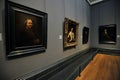 Self portrait and other portraits by Rembrandt at the National portrait Gallery , London