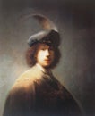 Self-Portrait in a Plumed Hat Rembrandt Date: 1629