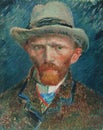 Self-portrait, Vincent van Gogh, Rijksmuseum, Amsterdam Royalty Free Stock Photo