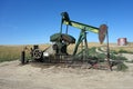 A self-powered oil derrick in south dakota Royalty Free Stock Photo