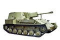 Self-propelled gun isolated Royalty Free Stock Photo