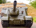 Self-propelled ISU - 152 in the Brest Fortress. Royalty Free Stock Photo