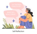 Self-reflection. Emotional intelligence and consciousness. Deep understanding