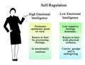 Self-Regulation in high and low EQ Royalty Free Stock Photo