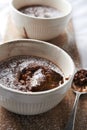 Self-saucing chocolate pudding Royalty Free Stock Photo