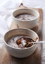 Self saucing chocolate pudding Royalty Free Stock Photo