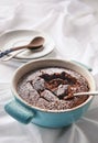 Self saucing chocolate pudding Royalty Free Stock Photo