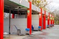 Self-service car wash, fast automatic car wash, many places