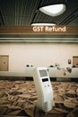 Self service kiosk GST refund for passenger at Changi International Airport