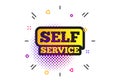 Self service sign icon. Maintenance button. Vector Royalty Free Stock Photo