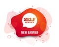 Self service sign icon. Maintenance symbol. Vector Royalty Free Stock Photo