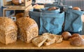 Bread at a buffet restaurant, catering business