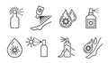 Self-tanning symbol, logo element. Home beauty treatment idea