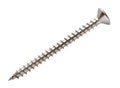 Self-tapping screw one side view isolated on white background with clipping path