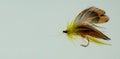 Self-tied fishing lures, flies for fly fishing Royalty Free Stock Photo