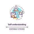 Self understanding concept icon