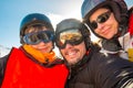 Selfie family winter vacations Royalty Free Stock Photo