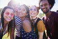 Selfie of five best friends