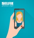 Selfie Flat Poster