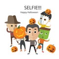 Selfie happy halloween